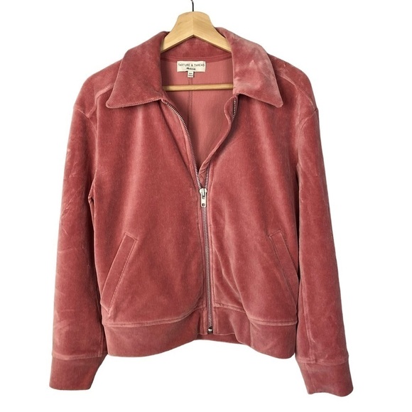 Madewell Texture & Thread Velour Corduroy Bomber Jacket XXS - Picture 3 of 5